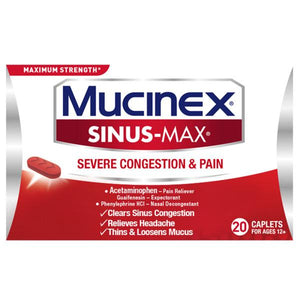 Sinus-Max® Severe Congestion Relief Caplets